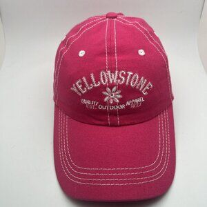 Pink Yellowstone Cap/Hat Flower. Strapback Adjustable. GR59